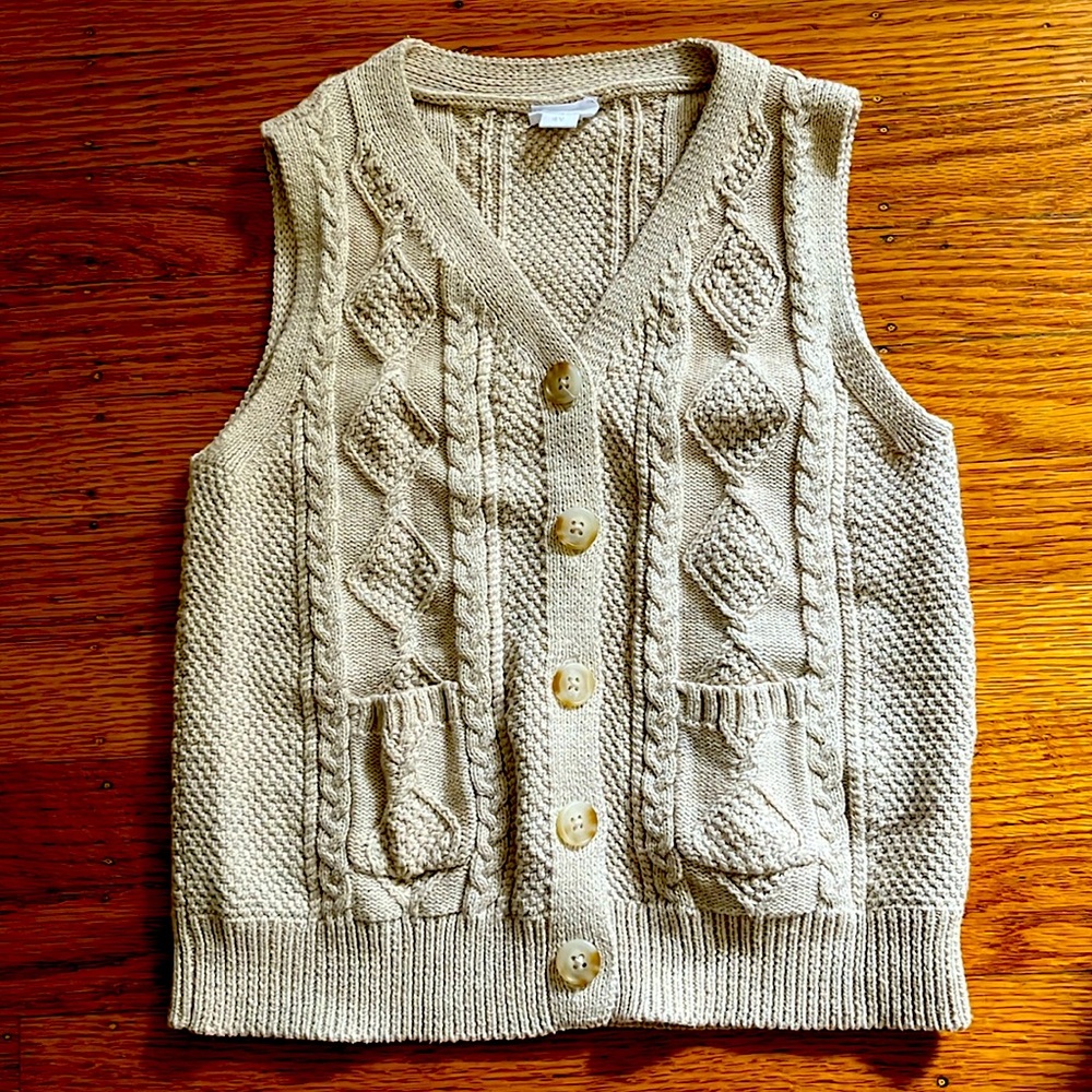 Jamie Kay Cotton Vest. Preppy Look.